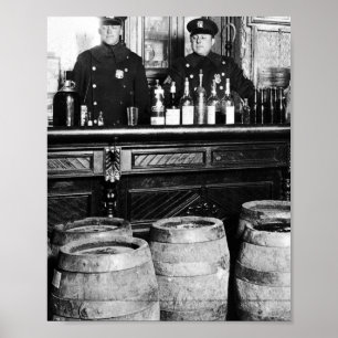 Förbud - Speakeasy Police Raid Bootlegger - M Poster