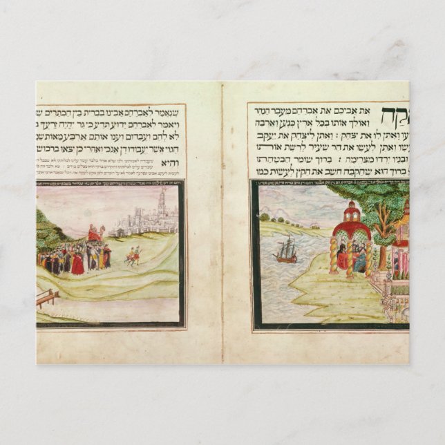 Förbudet av Hagar och Ishmael Vykort (Framsida)
