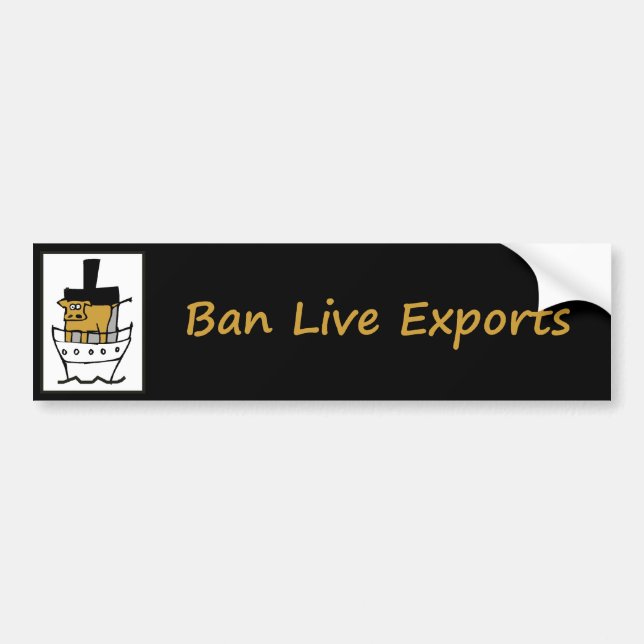 Förbudet bor exporter bildekal (Framsidan)