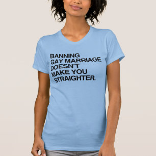 FÖRBUDET MOT HOMOÄKTENSKAP GÖR DIG INTE RÄTTHETARE T SHIRT