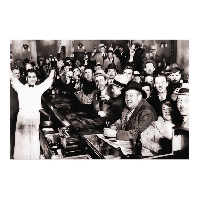 Förbudet mot Party vid Pub 1933 Fototryck (Framsidan)