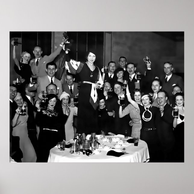 FÖRBUDET SLUTAR 1933 [DIGITAL ART] POSTER (Framsidan)