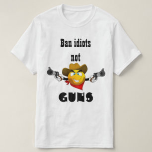 förbudidioter, inte vapen t shirt
