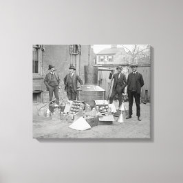 Förbudsagenter med hembräntstillsats, 1922 canvastryck