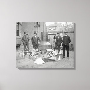 Förbudsagenter med hembräntstillsats, 1922 canvastryck