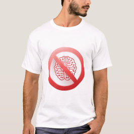 Förbudsskylt för att använda artificiell intellige t shirt