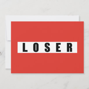 Förbudsskylt för LOSER