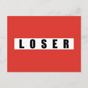 Förbudsskylt för LOSER Vykort