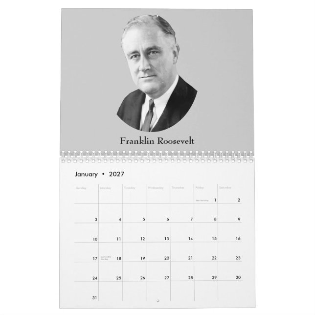 Förbundna ledare av WW2 Kalender (Jan 2027)