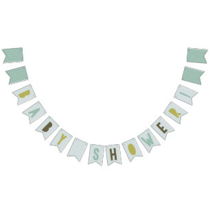 Förbuntning av Par Baby Shower Vimplar