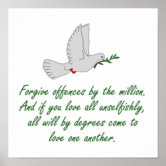 Force May Subdue - Forgief Quotes Poster (Framsidan)