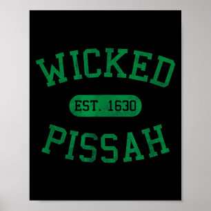Forcerad Vintage Wicked Ah Boston Ma Gag Bostoni Poster