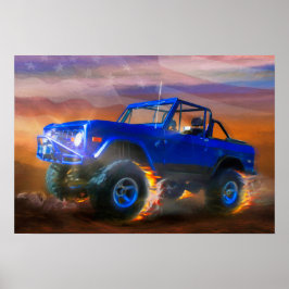 Ford Bronco ’OFF ROAD RAGER’ Poster