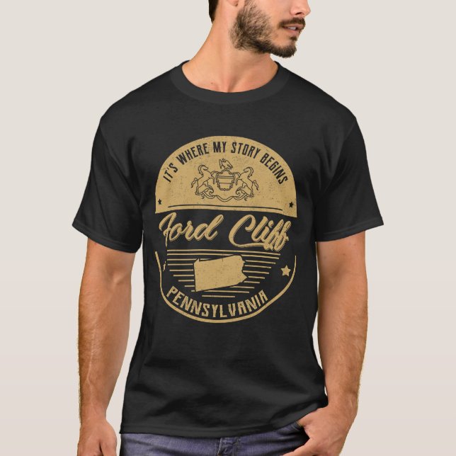 Ford Cliff Pennsylvania Det är där min berättelse  T Shirt (Framsida)