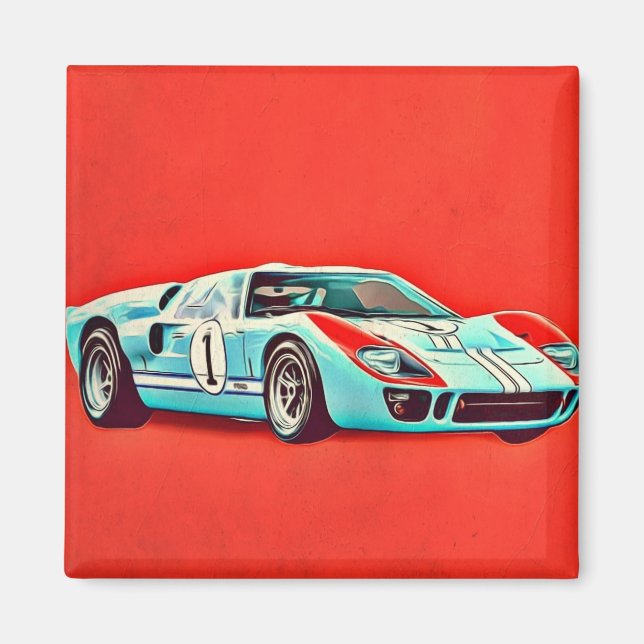Ford GT40 Magnet (Framsidan)