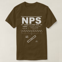Ford Island NAS Naval Luft Station NPS T-Shirt