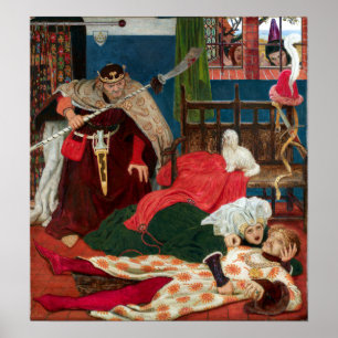 Ford Madox Brown Herr Tristrams död Poster