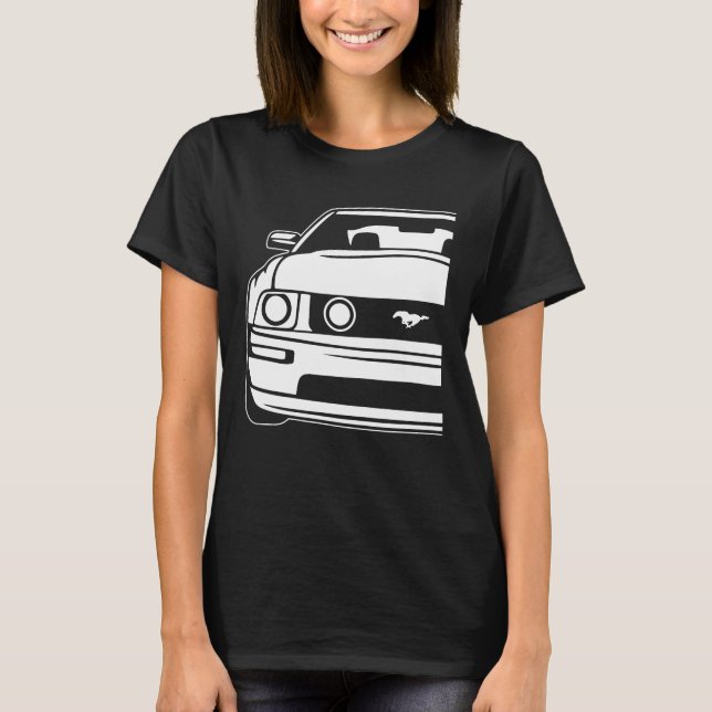Ford Mustang 2005 till 2009 5:e generationen 2 T Shirt (Framsida)