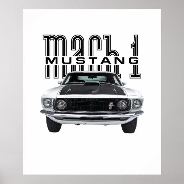 Ford Mustang '69 Mach 1 Poster (Framsidan)