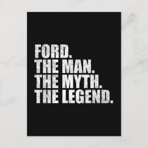 Ford namn, Ford Mannen Myten Legenden Vykort