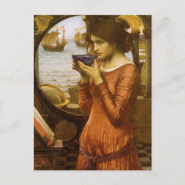 Fördärv av John William Waterhouse Vykort (Framsida)