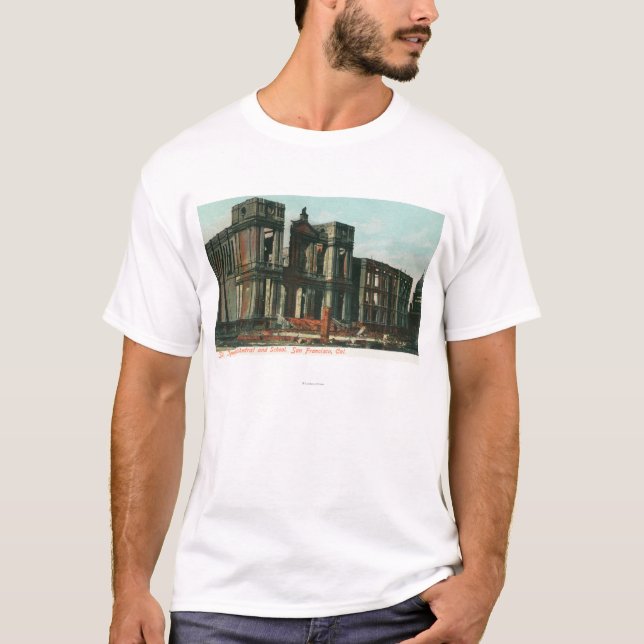 Fördärvar av den St Ignatius domkyrkan och skolar T Shirt (Framsida)