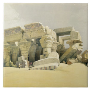 Fördärvar av tempelet av Kom Ombo, från "egypte Kakelplatta