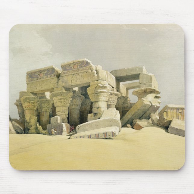 Fördärvar av tempelet av Kom Ombo, från "egypten Musmatta (Framsidan)