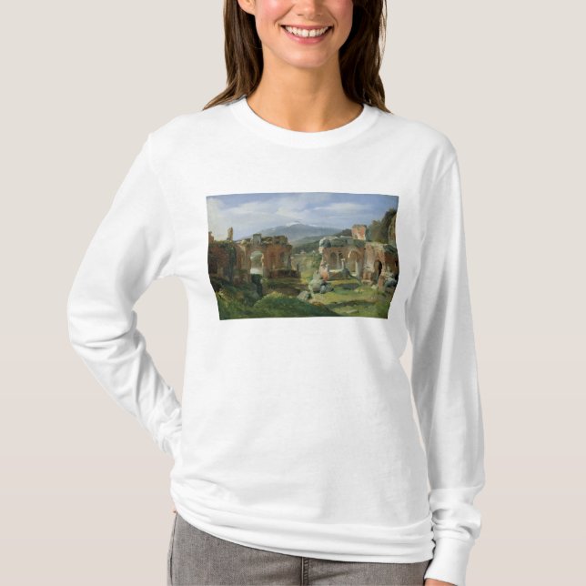 Fördärvar av theatren på Taormina Tee Shirt (Framsida)