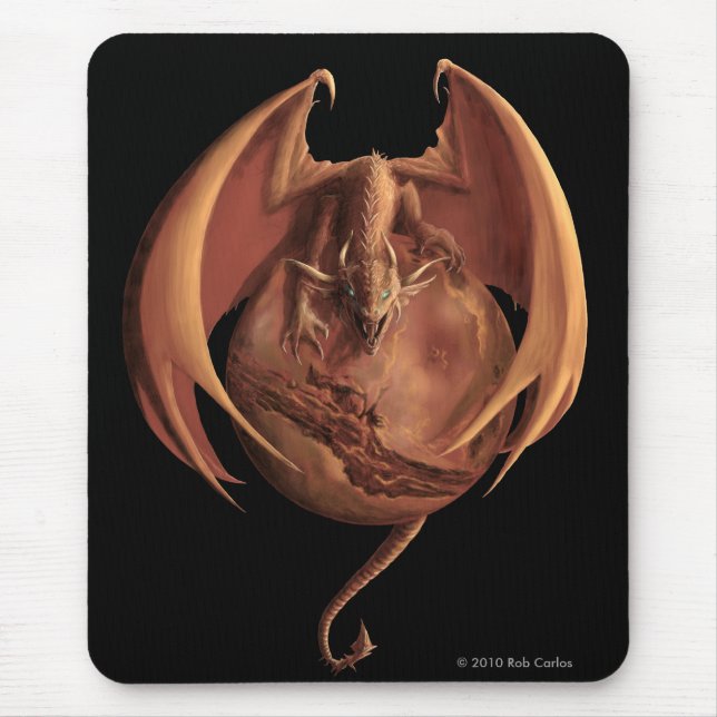 Fördärvar draken Mousepad Musmatta (Framsidan)