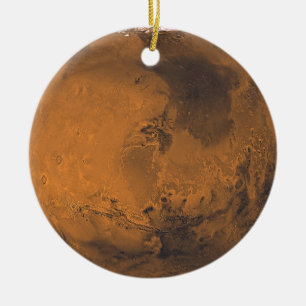 Fördärvar ytaplanetfotoet julgransprydnad keramik
