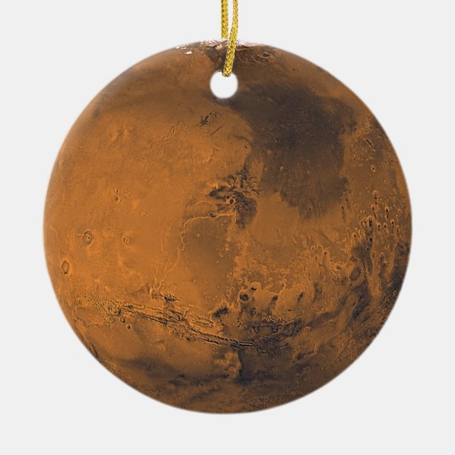 Fördärvar ytaplanetfotoet julgransprydnad keramik (Framsidan)