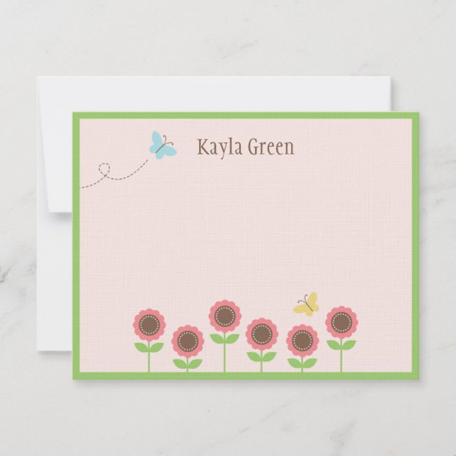 Fördärvliga blommor - ett stort tackkort tack kort (Framsida)