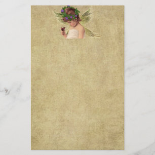 Fördärvliga lilla Angel Girl-Stationery-No Linje Brevpapper
