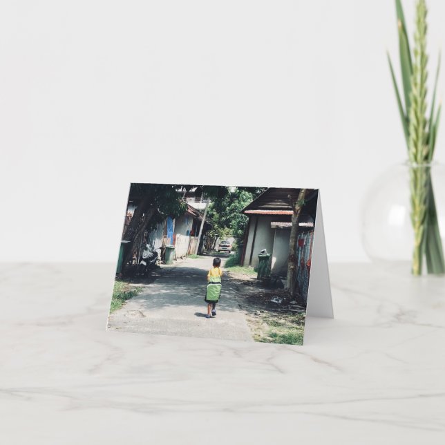 Fördärvliga lilla Baboo Tack Kort (Framsida)