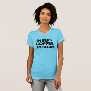 Fördela kaffe rolig t-shirt
