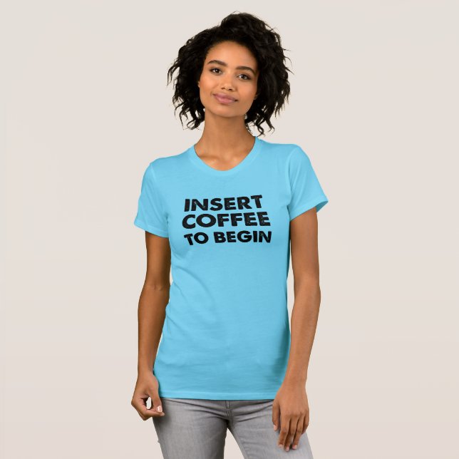 Fördela kaffe rolig t-shirt (Hel framsida)