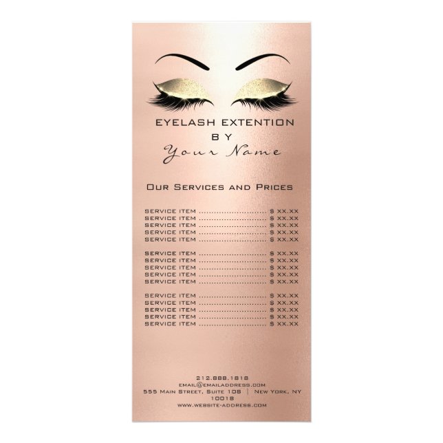 Fördela Prist liststreckstillägg Rosa ros Reklamkort (Framsidan)