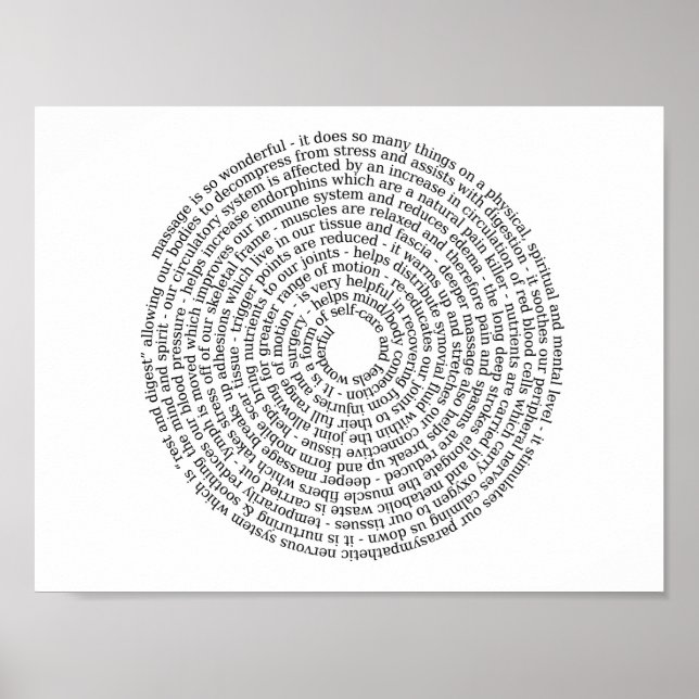 Fördelar med massage poster (Framsidan)