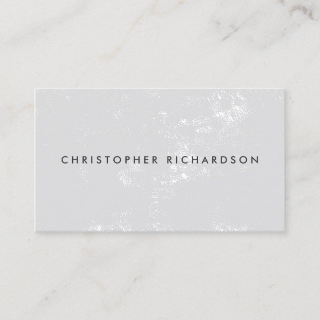 FÖRDELAT MODERN OCH MINIMAL PÅ LJUST GRÅTT VISITKORT (Framsida)