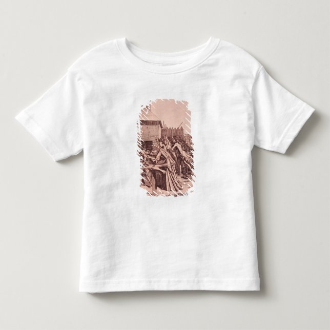 Fördelning av bröd på luftventilen tee shirt (Framsida)