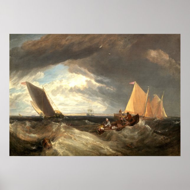 Fördelning av teman, William Turner Fine Art Poster (Framsidan)