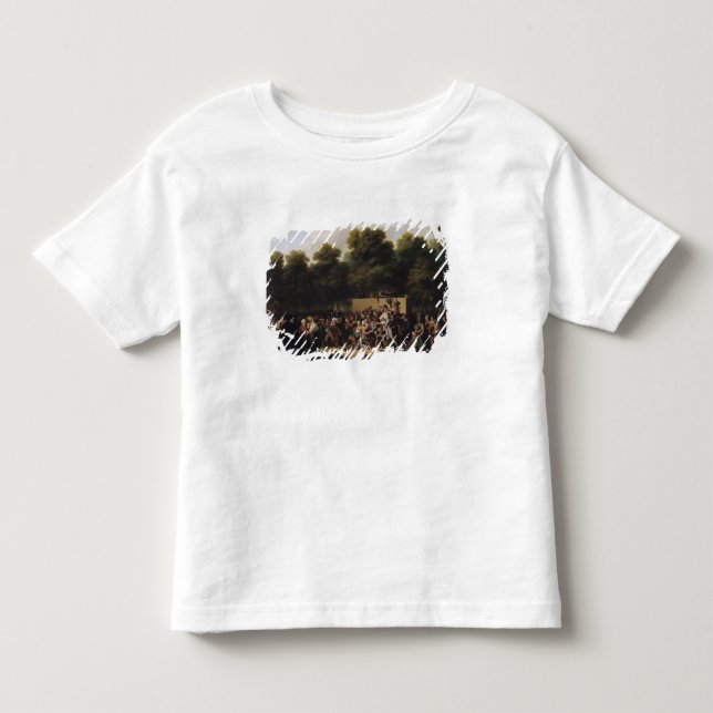 Fördelningen av mat och vin t-shirt (Framsida)