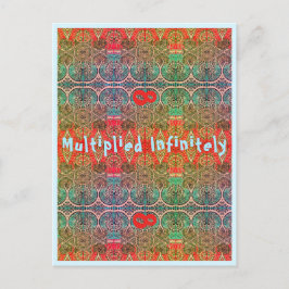 Fördelningskort nr 45 oändligt multiplicerat oändl vykort