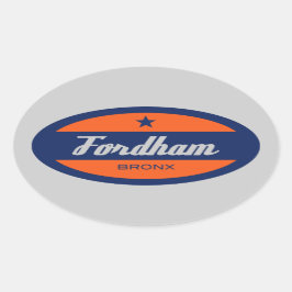 Fordham Ovalt Klistermärke