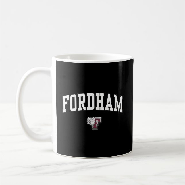 Fordham Rams Arch Over Black Kaffemugg (Vänster)