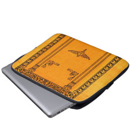 Fördjupad bakgrund för det gamla Bok-täcket Laptop Sleeve