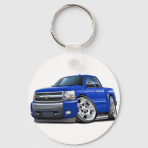 Fördjupad Cab för Chevy Silverado blått Nyckelring