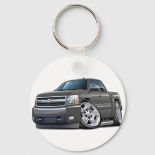 Fördjupad Cab för Chevy Silverado grå färg Nyckelring