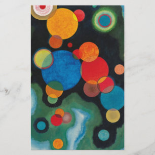 Fördjupad Impuls Abstrakt Olja på duk Kandinsky Brevpapper